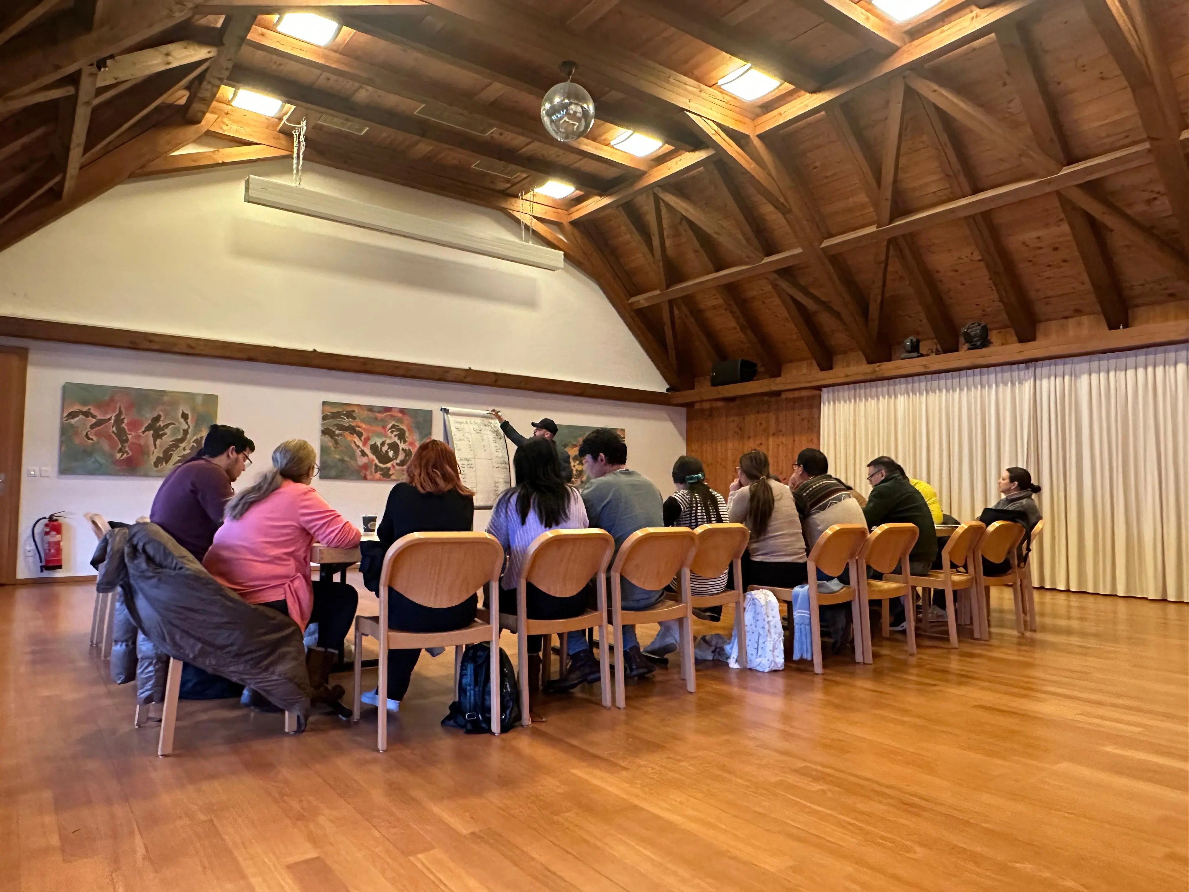 Grupo de alumnos de nuestro primer curso de alemán en Suiza